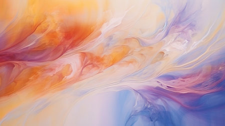 Abstract painting on the wallpaper, creating an atmosphere of mystery.の素材