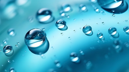 Charming water drops on the sheet macro recoil.の素材