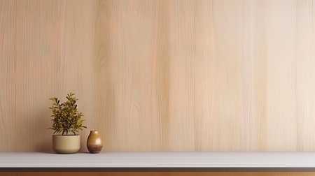An empty wall in the office with the possibility of customization for branding.の素材