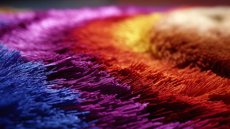 Dynamic color transitions in the carpet macro raising.の素材