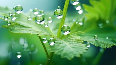 Gorgeous macrozvetes with delicate water drops.の素材