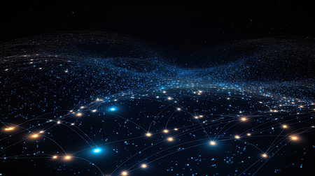 Binary constellations that form complex patterns.の素材