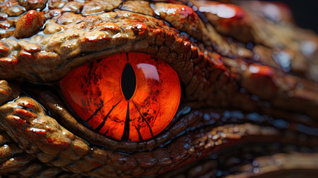 The macro rendering of the unique texture of the allyigator skin.の素材