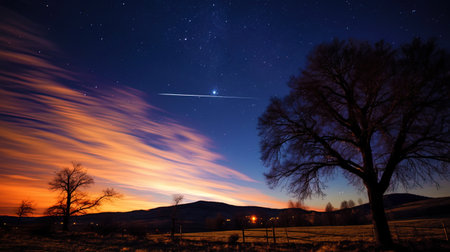 Cosmic clouds and galactic formations against the background of endless space.の素材