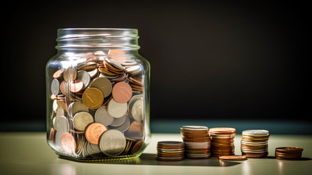 An effective strategy for savings through financial development.の素材