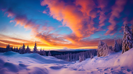 A wonderful heavenly canvas with air clouds.の素材