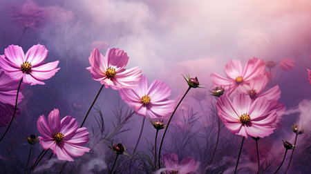Cosmos texture with incredible cosmic fogs and star stripes.の素材