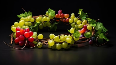 Garland in isolation with an appetizing texture.の素材