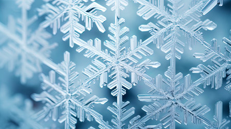 Geometric patterns in the style of snow crystals.の素材