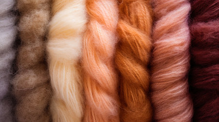 Soft texture of wool with warm shades.の素材