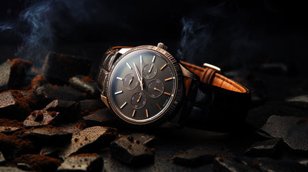Watch in isolation with the texture.の素材