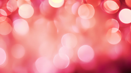 Abstraction with blurry lights of festive light and side on pink.の素材