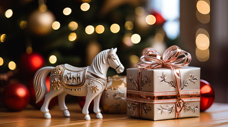 Christmas toyShar with silver drawings.の素材