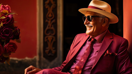 Marsala is the color of passion and elegance, emphasizing the individuality of the pensioner.の素材