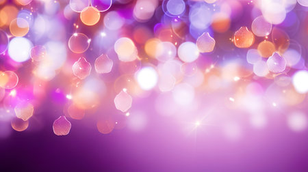 Abstract background with blurry lights of the holiday and a bright side on white.の素材