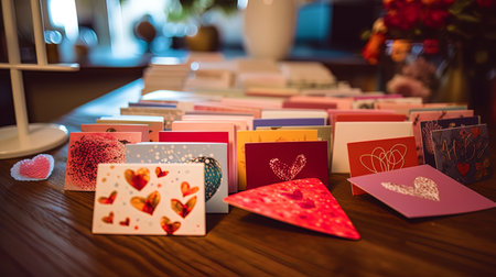 A collection of cards with love quotes.の素材