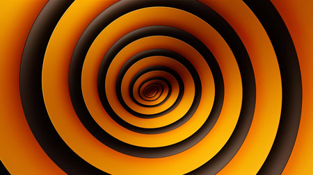 Abstract circles and stripes resembling a hypnotic effect.の素材