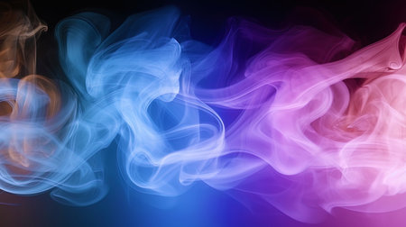 Abstract clots of smoke in pastel shades.の素材