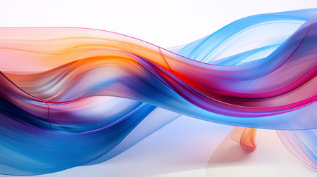 Abstraction of color lines and forms that create a sense of movement and energy.の素材