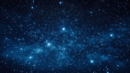 The abstract image of the starry sky filled with thousands of brilliant points.の素材