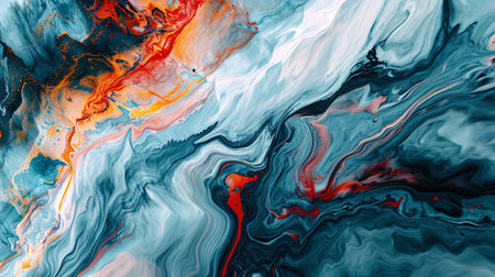 An abstract pattern in which experiments with colors and forms create an exciting effect and visua.の素材