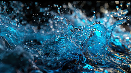 Water abstraction using high speed survey, creating dynamic forms and structures.の素材