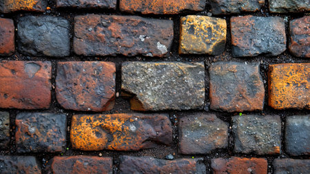 A brick background with small sand particles, creating a feeling of natural structure.の素材