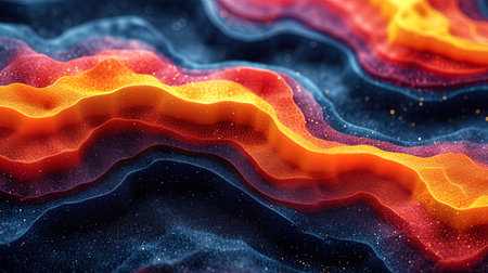 Abstract patterns and color transitions in a non bore style create a visual symphony of aesthetics.の素材