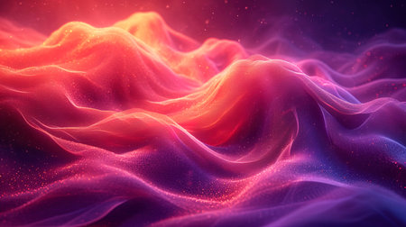 The background of neon lace and whirlwinds, creating a visual effect of movement and dynamism.の素材