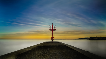 Sunset in the Asturias costの写真素材