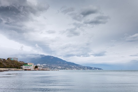 Southern Coast of Crimea. View of Yalta city from Livadia district. Yalta. Crimea. Russia. Ukraineの写真素材