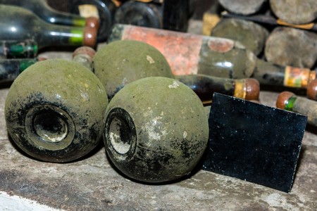 Texture of stone hand luggage, overgrown with moss of old age.の写真素材