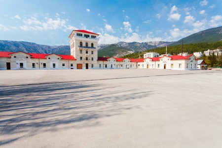 Crimea. Building a wine cellar, wine-making plant Massandra.のeditorial素材