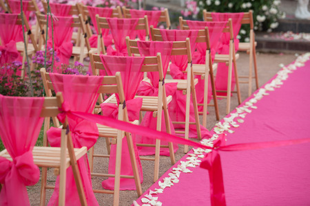 Wedding chairsの写真素材