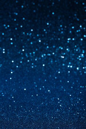 Beautiful blue bokeh background. Color of the year 2020.の写真素材