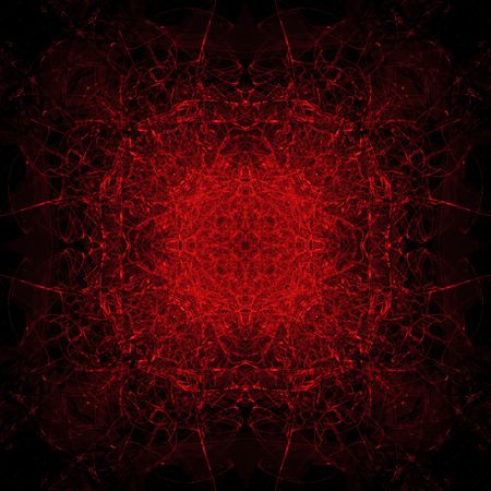 long exposure of extremely red hot flames and sparks with a satanic theme. Seamless symmetric patternの写真素材