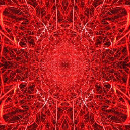 Fire red hot flames and sparks background texture with satanic hell overtones.の写真素材