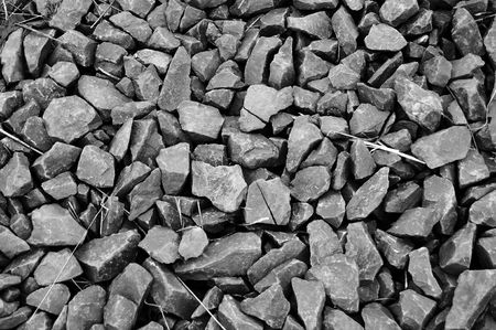 Close up of Gray Rocks Background Texture. Big pebblesの写真素材