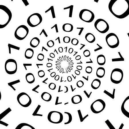 Abstract background of the computer language code: Binary.の写真素材