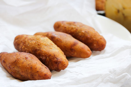 Unnakaya / Plantain fritters with coconut filling - Kerala Malabar snack made during Ramadan days /...