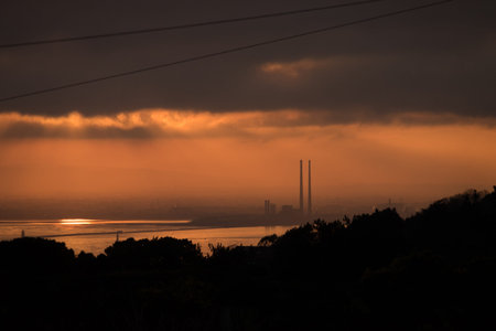 Evening light on Dublin bay