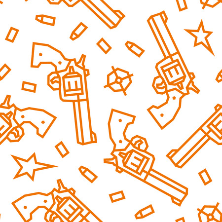 Guns Low Poly Seamless Pattern V3. Vector EPS10のイラスト素材