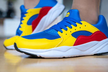 Stylish shoes from the LIDL brand were trendy among young people. The LIDL string specifies its brand. Within a few days, the collection was sold out andのeditorial素材
