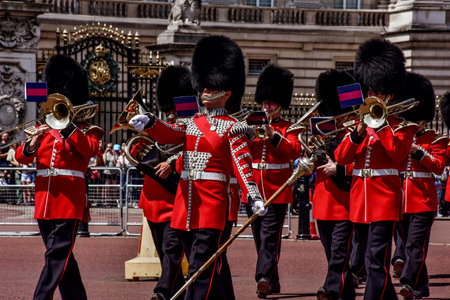 London, England - 06 07 2022 Buckingham palace in Great Britain, palace of the Queen, her Majestyのeditorial素材