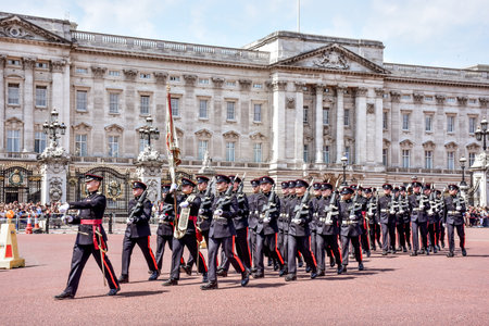 London, England - 06 07 2022 Buckingham palace in Great Britain, palace of the Queen, her Majestyのeditorial素材