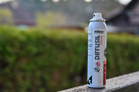 Spray repellent Diffusil, human skin spray against mosquitoes, ticks and insectsの写真素材