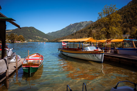 Lunz am See, Austria - July 06 2022: Lunz am See is a municipality in the district of Scheibbs, Lower Austria, Austriaのeditorial素材