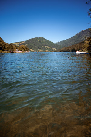 Lunz am See, Austria - July 06 2022: Lunz am See is a municipality in the district of Scheibbs, Lower Austria, Austriaのeditorial素材