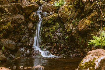 Lagoa do Vento, Risco waterfall in Paul da Serra, Madeira island, Portugal, Rabacal, 25 waterfalls