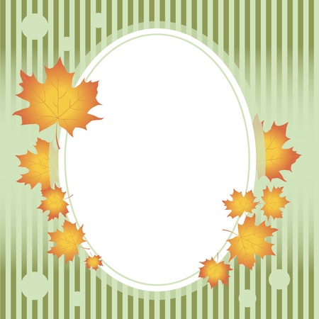 Autumn frame のイラスト素材
